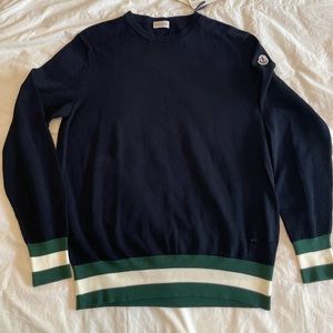 Moncler Navy Blue Sweater for Men. Brand New. Size Large